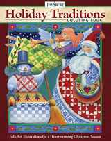 9781497205536-1497205530-Jim Shore Holiday Traditions Coloring Book: Folk-Art Illustrations for a Heartwarming Christmas Season (Design Originals) Snowy Villages, Horse-Drawn Carriages, Santa, the Three Wise Men, and More