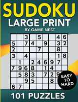 9781951791056-1951791053-Sudoku Large Print 101 Puzzles Easy to Hard: One Puzzle Per Page - Easy, Medium, and Hard Large Print Puzzle Book For Adults (Puzzles & Games for Adults)
