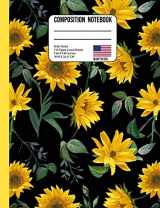 9781074662325-1074662326-Composition Notebook Wide Ruled: Sunflower Back to School Composition Book for Teachers, Students, Kids and Teens