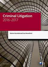 9780198765905-0198765908-Criminal Litigation 2016-2017 (Legal Practice Course Manuals)