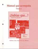 9780072859935-0072859938-Manual que Acompana: Sabias que Volume 2 (Spanish Edition)