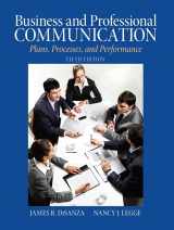 9780205721498-0205721494-Business & Professional Communication: Plans, Processes, and Performance
