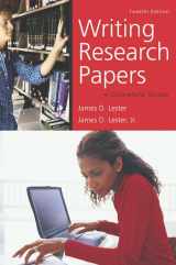 9780321457981-0321457986-Writing Research Papers (perfect bound) (12th Edition)