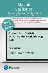9780136857341-0136857345-Essential Statistics -- MyLab Statistics with Pearson eText + Print Combo Access Code