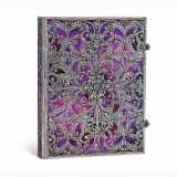 9781439728932-1439728933-Paperblanks | Aubergine | Silver Filigree Collection | Hardcover | Ultra | Lined | Clasp Closure | 240 Pg | 120 GSM