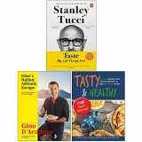 9789123557936-9123557931-Taste Stanley Tucci, Gino's Italian Adriatic Escape[Hardcover], Tasty & Healthy F*ck That's Delicious 3 Books Collection Set