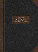 9781951373610-1951373618-Mobile Notary Journal: Hardbound Record Book Logbook for Notarial Acts, 390 Entries, 8.5" x 11", Black and Brown Cover