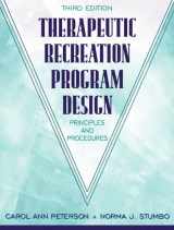 9780205265206-0205265200-Therapeutic Recreation Program Design: Principles and Procedures (3rd Edition)