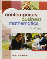 9780324663150-0324663153-Contemporary Business Mathematics for Colleges (Book Only)