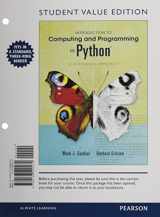 9780133591538-0133591530-Introduction to Computing and Programming in Python, Student Value Edition plus MyLab Programming with eText -- Access Card Package (3rd Edition)