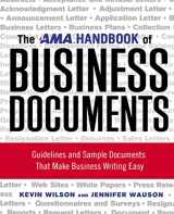 9780814417690-0814417698-The AMA Handbook of Business Documents: Guidelines and Sample Documents That Make Business Writing Easy