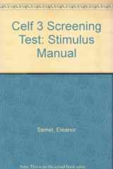 9780158035123-0158035127-Celf 3 Screening Test: Stimulus Manual