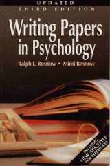9780534243784-0534243789-Writing Papers in Psychology: A Student Guide, 3rd Updated