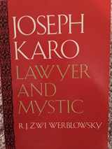 9780827600904-0827600909-Joseph Karo: Lawyer and Mystic
