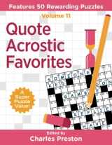 9781734048384-1734048387-Quote Acrostic Favorites: Features 50 Rewarding Puzzles (Puzzle Books for Fun)