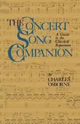 9781475700510-1475700512-The Concert Song Companion: A Guide to the Classical Repertoire