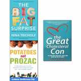 9789123703661-9123703660-Great cholesterol con, big fat surprise and potatoes not prozac 3 books collection set