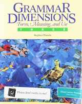 9780838439708-0838439705-Grammar Dimensions Book 3: Form, Meaning, And Use