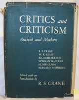 9780226117928-0226117928-Critics and Criticism, Ancient and Modern