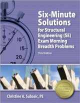 9781591263913-1591263913-Six-Minute Solutions for Structural I PE Exam Problems, 3rd Ed