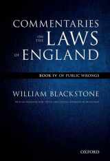 9780199601028-019960102X-The Oxford Edition of Blackstone's: Commentaries on the Laws of England: Book IV (Oxford Edition of Blackstone, 4)