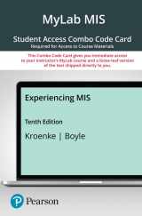 9780137678044-0137678045-Experiencing MIS -- MyLab MIS with Pearson eText + Print Combo Access Code