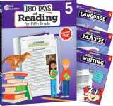 9781425816377-1425816371-180 Days of Practice - 5th Grade Workbook Set - Includes 4 Assorted Fifth Grade Workbooks for Daily Practice in Reading, Math, Writing, and Grammar Skills