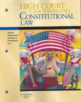 9780314168894-0314168893-High Court Case Summaries on Constitutional Law (Keyed to Chemerinsky, Second Edition)