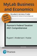 9780135895788-0135895782-MyLab Accounting with Pearson eText -- Access Card -- for Pearson's Federal Taxation 2021 Comprehensive