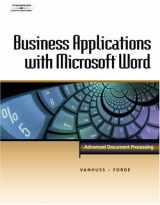 9780538725491-0538725494-Business Applications with Microsoft Word: Advanced Document Processing (with CD-ROM) (Word Processing II)