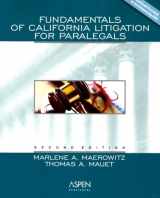 9780735546516-0735546517-Fundamentals Of California Litigation For Paralegals