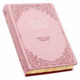 9781432133115-143213311X-KJV Holy Bible, Giant Print Full-size Faux Leather Red Letter Edition - Thumb Index & Ribbon Marker, King James Version, Pink