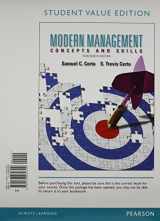 9780133853285-0133853284-Modern Management: Concepts and Skills, Student Value Edition Plus 2014 MyManagementLab with Pearson eText -- Access Card Package (13th Edition)