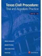 9781632824479-1632824477-Texas Civil Procedure: Trial and Appellate Practice (2015-2016)