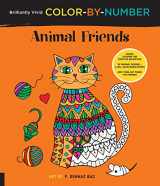 9781589239456-1589239458-Brilliantly Vivid Color-by-Number: Animal Friends: Guided coloring for creative relaxation--30 original designs + 4 full-color bonus prints--Easy tear-out pages for framing
