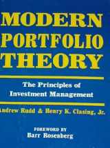 9780870941917-0870941917-Modern portfolio theory: The principles of investment management