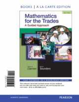 9780321952745-032195274X-Mathematics for the Trades: A Guided Approach Books a La Carte Edition