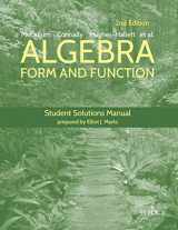 9781118941713-1118941713-Algebra: Form and Function, 2e Student Solutions Manual: Form and Function