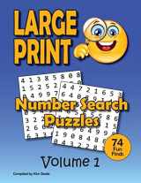 9781542336963-1542336961-Number Search Puzzle Book for Adults in LARGE PRINT: 74 Big Number Finds