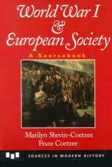 9780669334708-0669334707-World War I And European Society: A Sourcebook (Sources in Modern History)