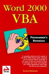 9781861002556-1861002556-Word 2000 VBA Programmers Reference