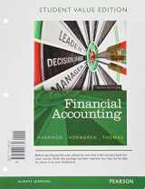 9780133805451-013380545X-Financial Accounting, Student Value Edition Plus NEW MyAccountingLab with Pearson eText -- Access Card Package (10th Edition)