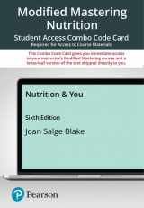 9780137652853-0137652852-Nutrition & You -- Modified Mastering Nutrition with Pearson eText + Print Combo Access Code
