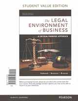 9780134159799-0134159799-The Legal Environment of Business: A Critical Thinking Approach, Student Value Edition (8th Edition)