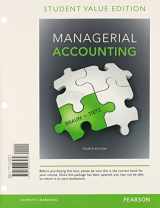 9780133849332-0133849333-Managerial Accounting, Student Value Edition Plus NEW MyLab Accounting with Pearson eText -- Access Card Package (4th Edition)