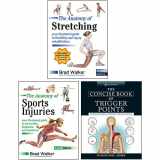 9789124223953-9124223956-The Anatomy of Stretching, The Anatomy of Sports Injuries, The Concise Book of Trigger Points 3 Books Collection Set
