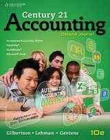 9780840065476-0840065477-Working Papers, Chapters 1-17 for Gilbertson/Lehman/Gentene's Century 21 Accounting: General Journal, 10th