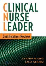9780826171177-0826171176-Clinical Nurse Leader Certification Review