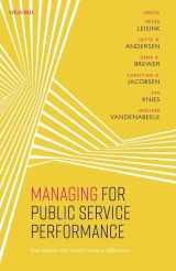 9780192893420-0192893424-Managing for Public Service Performance: How People and Values Make a Difference