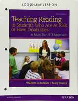 9780133488470-0133488470-Teaching Reading to Students Who Are At Risk or Have Disabilities: A Multi-Tier, RTI Approach, Loose-Leaf Version (3rd Edition)